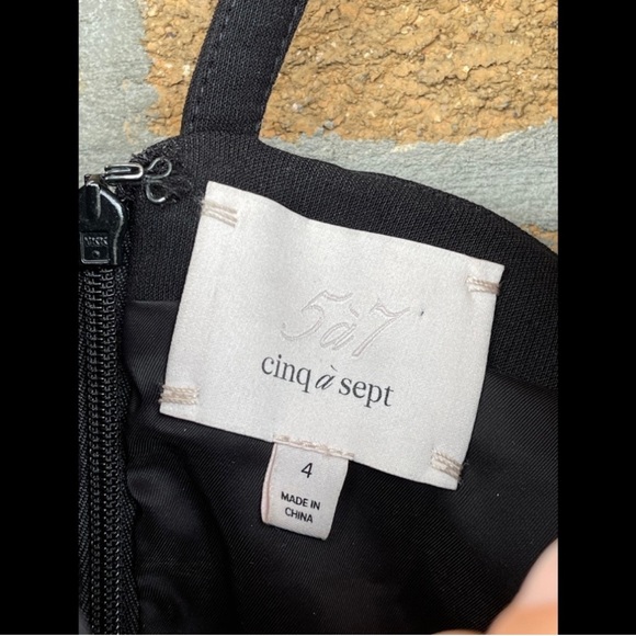Cinq a Sept ara bodycone blk dress size 4 - Picture 3 of 5